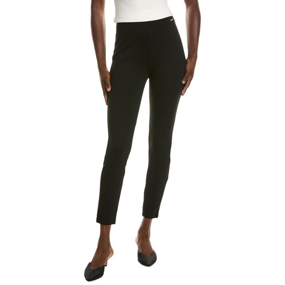 T Tahari Womens Slim Leg Pull-On Ponte Ankle Legging, Black